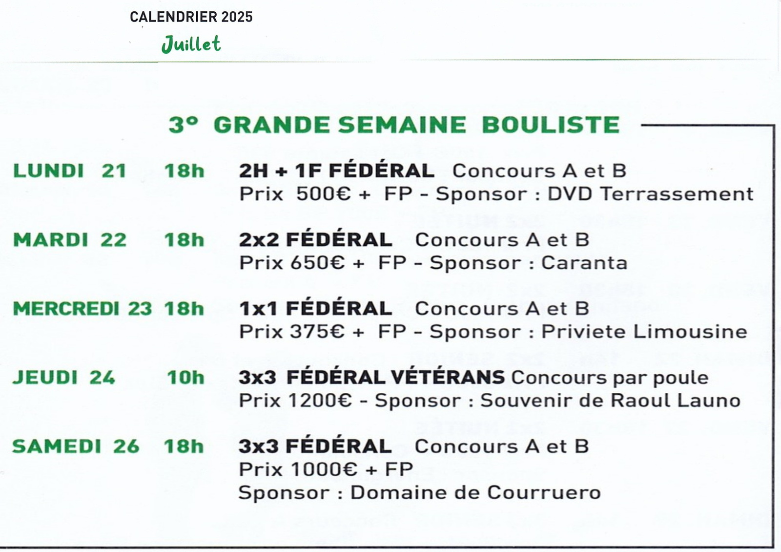 programme