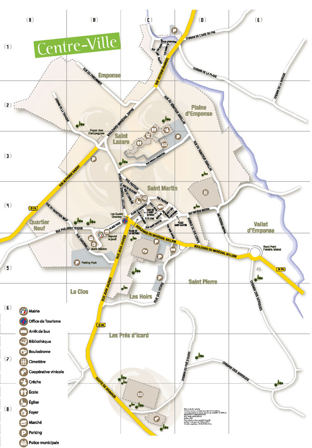 plan de la tour village